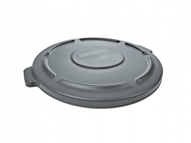 Tapa Plana Contenedor Redondo Brute Rubbermaid de 208 litros FG265400GRAY