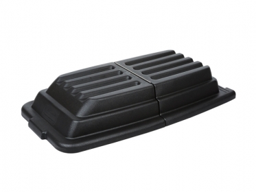 Rubbermaid FG9T2200BLA Tapa para Practiwagon Volcador de 400 litros Negro