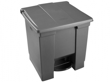 Rubbermaid 1829415 Papelera de Pedal 30 litros Gris 'Papel-Cartn' 