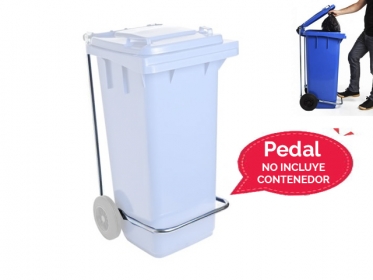 Pedal de Apertura Para Contenedor de Basura con Ruedas 120 Litros Weber 