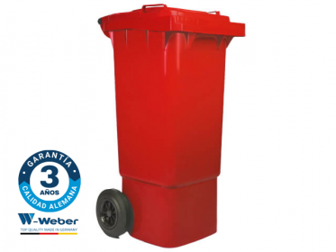 Contenedor de Basura con Ruedas 80 Litros Rojo Weber