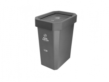 Papelera con Tapa Vaivn 26 Litros Gris (Papel Carton) Estra Bins 4-1039348