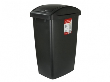 Papelera con Tapa Vaiven 47.3 Litros Negro Rubbermaid FG269200BLA