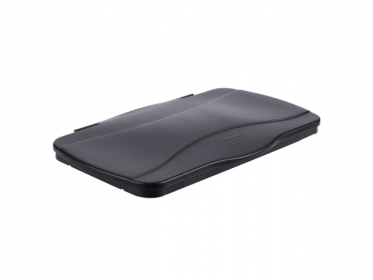 Tapa Abisagrada Negra para Contenedor Slim Jim 87 Litros Rubbermaid FG267400BLA