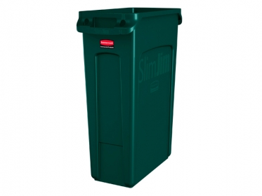 Contenedor Slim Jim 87 litros Verde Rubbermaid 1956186