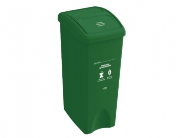 Papelera Tapa Vaivn 53 Litros Verde Residuos Orgnicos Aprovechables Estra 4-1042521