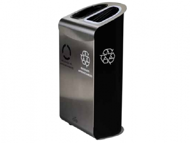 Punto Ecolgico Acero Inoxidable 2 Divisiones 70 Lts Floor EcoSmart